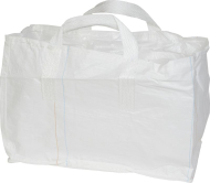 Vak BigBag 68x35x46 cm, PP, 2 uši, biely, vrece šnúrovacie, rovné dno, max. 100 kg, záhradný Vak BigBag 68x35x46 cm, PP, 2 uši, biely, vrece šnúrovacie, rovné dno, max. 100 kg, záhradný